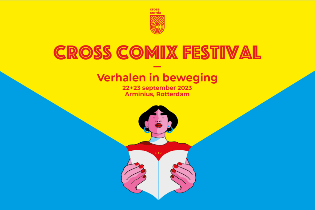 Campagnebeeld Cross Comix Festival 2023 (illustratie: Xaviera Altena)
