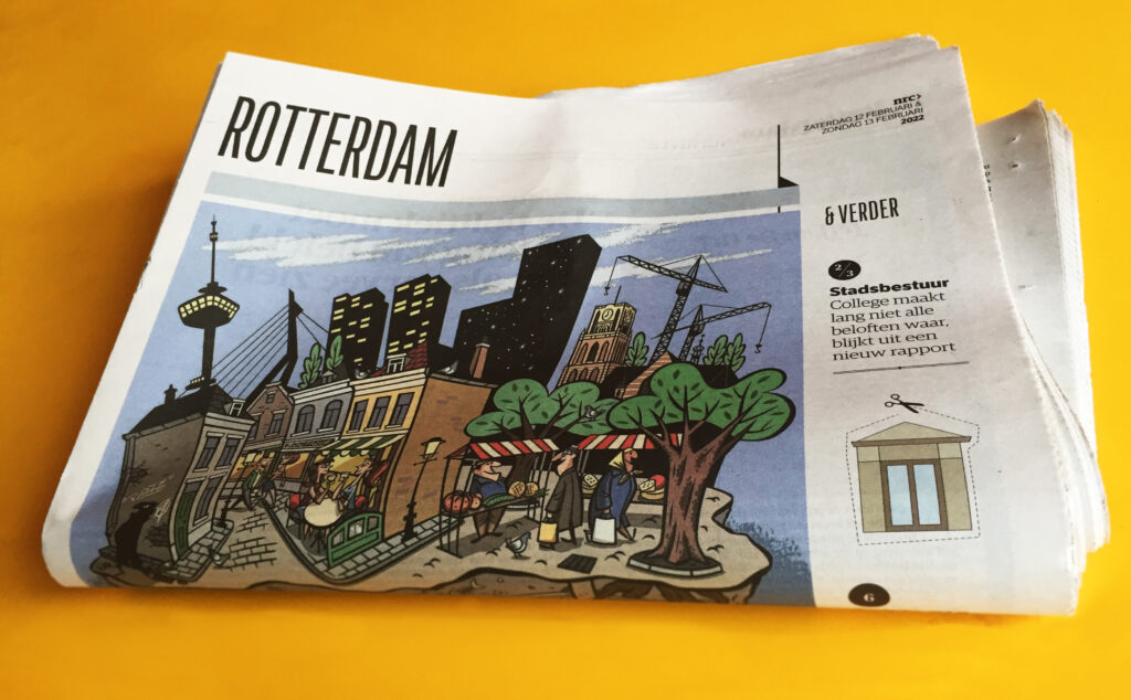 Rotterdam Stripstad in de NRC, 12-2-2022